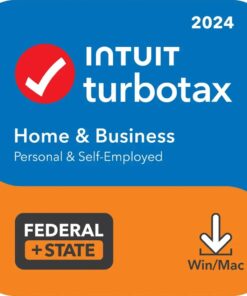 TurboTax – Home & Business 2024 Federal + E-file & State – Mac OS, Windows [Digital]