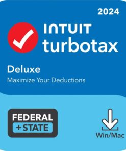 TurboTax – Deluxe 2024 Federal + E-file & State – Mac OS, Windows [Digital]