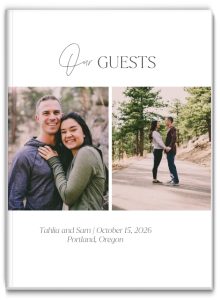 7x5 Softcover Photo Book, Our Wedding Guests