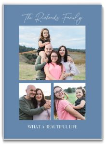 7x5 Softcover Photo Book, Natural Blues