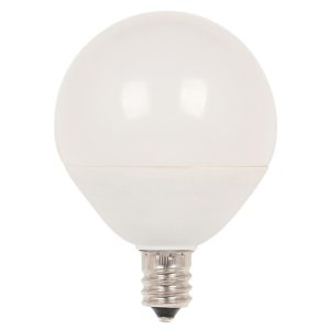 Single 7 Watt Frosted Dimmable G16.5 Candelabra (E12) LED Bulb