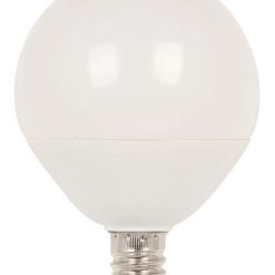 Pack of (4) 7 Watt Frosted Dimmable G16.5 Candelabra (E12) LED Bulbs
