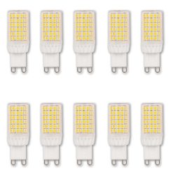 Pack of (10) 5 Watt Dimmable G9 LED Bulbs