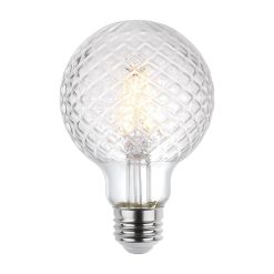 Pack of (6) 5.5 Watt Dimmable G25 Medium (E26) LED Bulbs- 500 Lumens, 3000K, and 80CRI